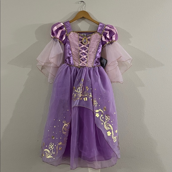 NWT Disney Rapunzel Lavender and Gold Princess Gown Costume Girls Size 7/8 - Picture 1 of 9